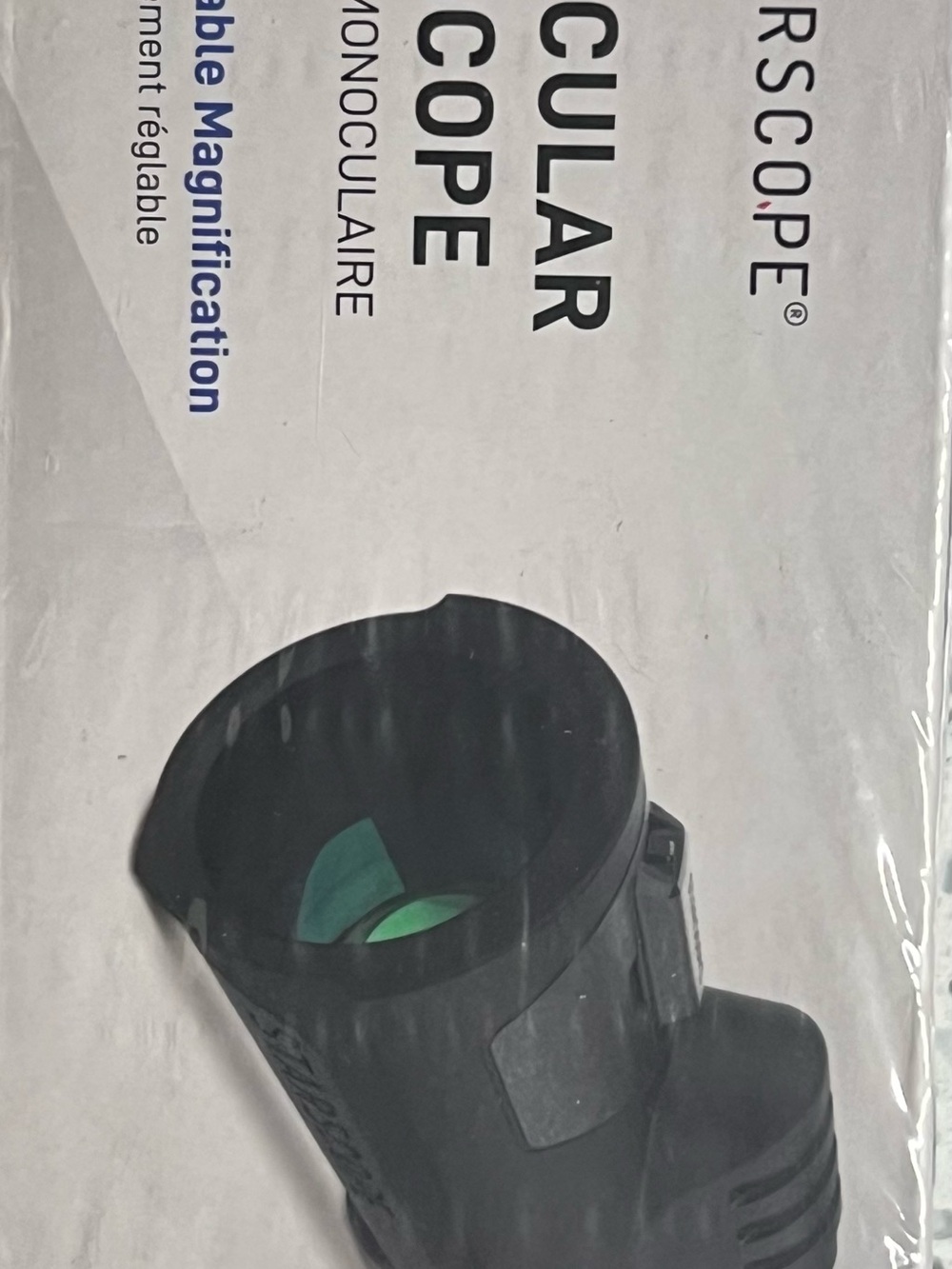 Unbranded Black Monocular Scope - Compact Single-Eye Optical Viewer